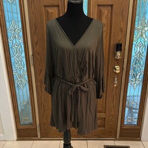 041 Torrid Olive Green Top